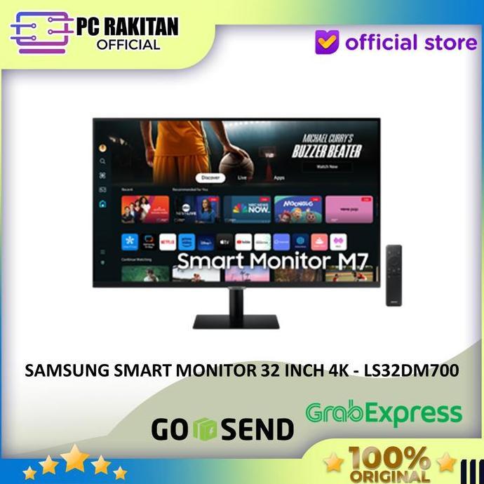 SAMSUNG SMART MONITOR 32 INCH 4K - LS32DM700