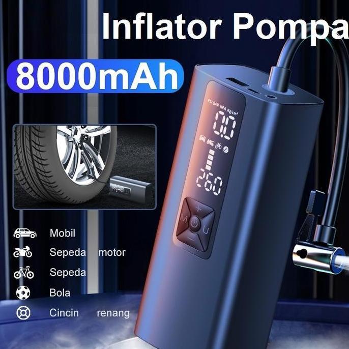 Termurah Pompa Inflator Ban Angin Mobil Motor Sepeda Elektrik Udara Tire