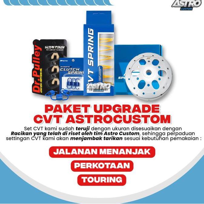 Upgrade CVT Astrocustom Aerox 155 NMAX 155 Lexi 125 Spectro Antredeg CVT