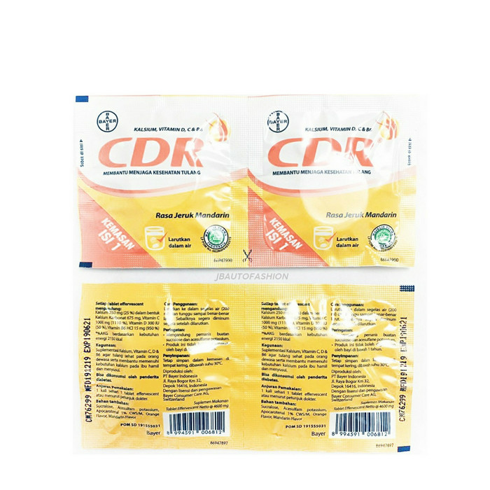 CDR JERUK MANDARIN 1 STRIP 2 TABLET