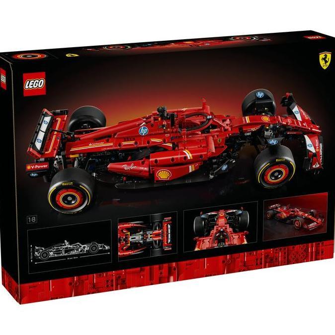 LEGO Technic 42207 Ferrari SF-24 F1 Car (1,361 Pieces) Mainan Susunan Balok (18 Tahun+) MM