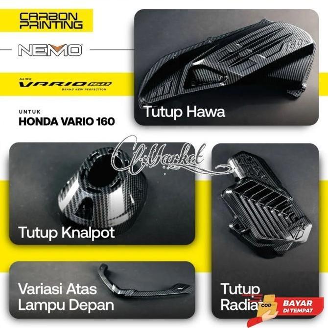paket aksesoris vario 160 cover kenalpot filter radiator stop sen