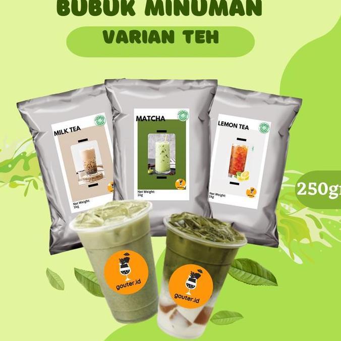 BUBUK MINUMAN RASA TEH 250GR / SERBUK MINUMAN ANEKA RASA / POWDER