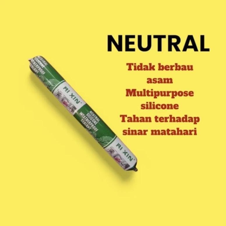 Sealant sosis netral/sealant kaca structure netral (Rixin) 600ml