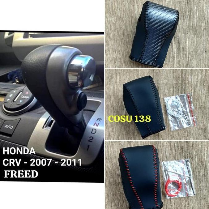 HONDA CRV 2007 - 2011 HONDA FREED SARUNG SHIFT KNOB MATIC KULIT ASLI