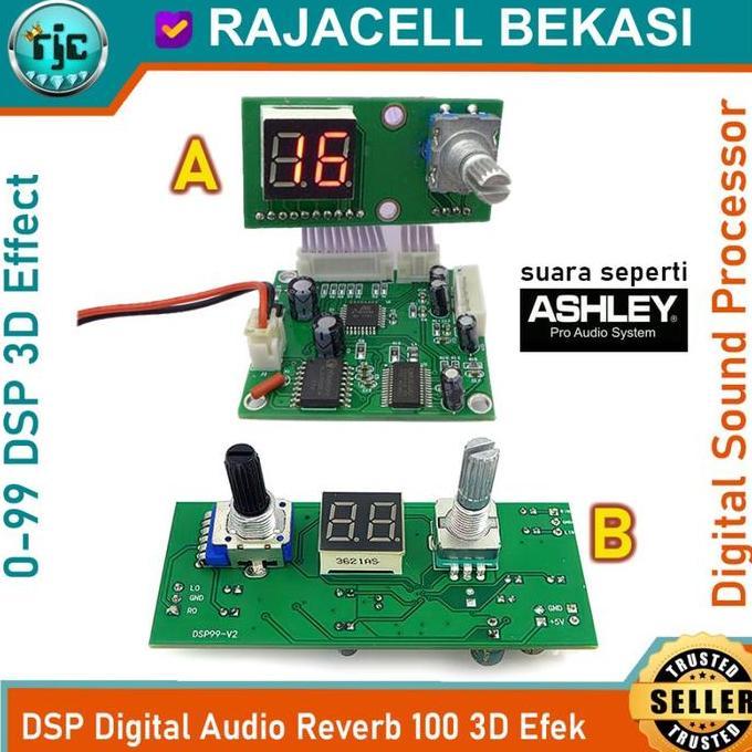 DSP Digital Reverb 99 Sound Vocal Effect Audio Processor 3D Echo Mixer [terbaik]