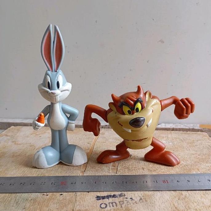 2 PCS FIGURE LOONEY TUNES TAZMANIA DAN BUGS BUNNY MCDONALDS CS99