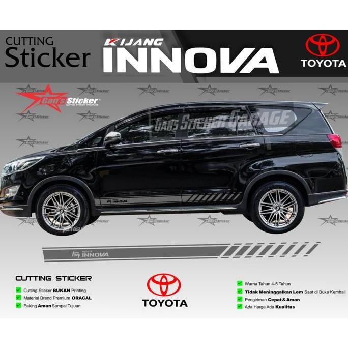 STICKER TOYOTA INNOVA REBORN AKSESORIS INNOVA VENTURER STICKER CUTTING KIJANG INNOVA CAR KENDARAAN T