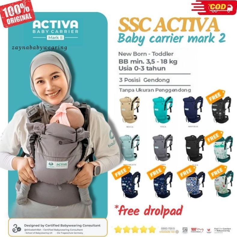 GENDONGAN BAYI SSC ACTIVA BABY CARRIER MARK 2 BAYIKU ID Gendongan Newborn toddler M SHAPE