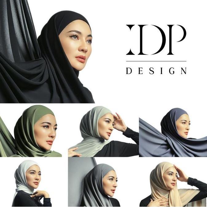 pasmina Inner IDP DESIGN Kerudung Wanita Muslim,hijab Instan,Ceruty Rayon Hijab kaos Panjang Lembut 