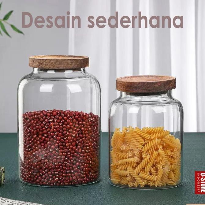 Toples Kaca Besar Toples Bening Toples Kue Kering Toples Krupuk Aesthetic Toples Kerupuk Jar Kaca Be