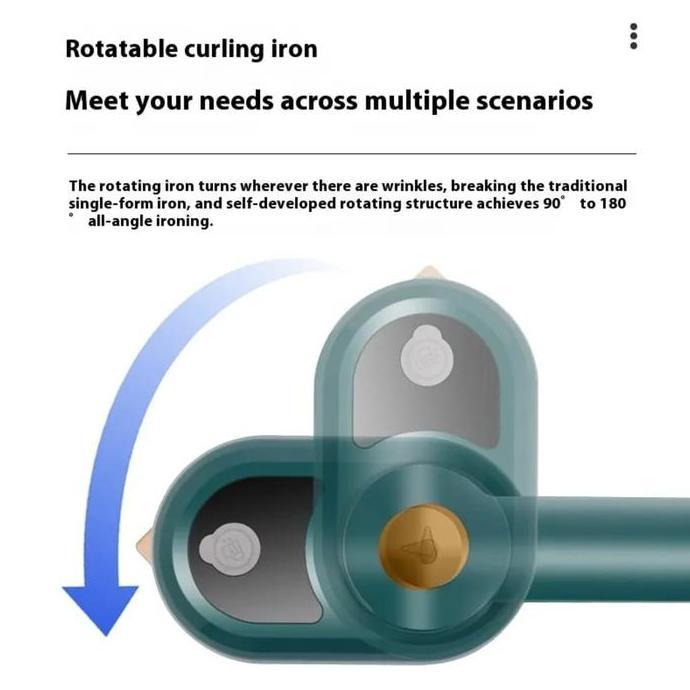 ndarwatisyagat32 - setrika uap mini elektrik portable dry iron permukaan titanium 150c 30w 2in1 untu