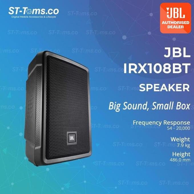 JIWAMADA611 - JBL IRX108BT IRX108 BT IRX 108 BT 8" PORTABLE SPEAKER BLUETOOTH