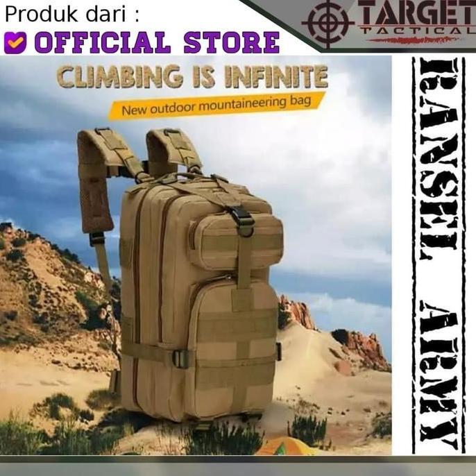 NEW TAS RANSEL ARMY 3P CORDURA IMPOR GUNUNG HIKING ORI