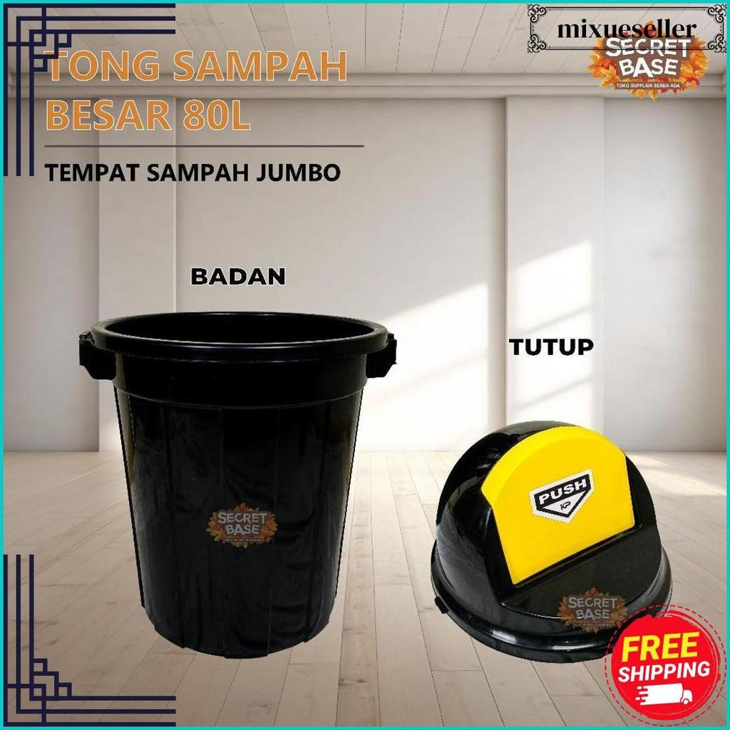 Tong Sampah Besar 80L - Tempat Sampah Besar Luar Rumah / Kotak Sampah / Bak Sampah Harga Terbaik
