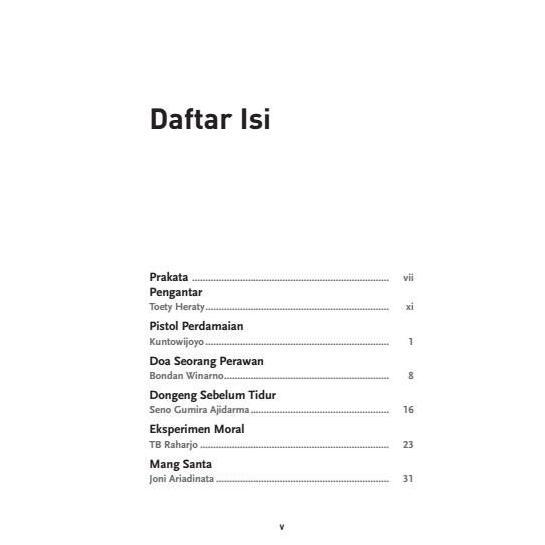 Cerpen Pilihan Kompas 1996 - Pistol Perdamaian