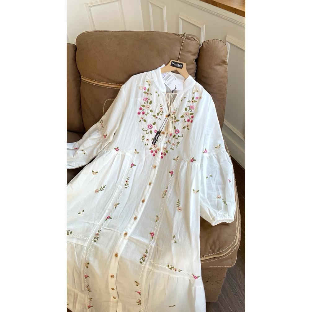 TERBARU DRESS KATUN LINEN RAYA BORDIR TALULLAH