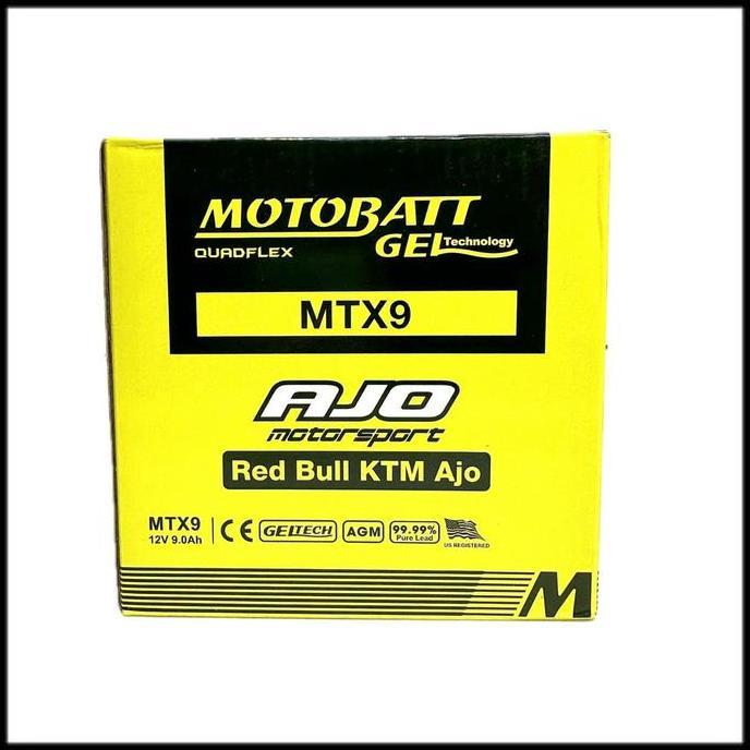 NEW AKI MOTOR SUZUKI THUNDER 125 MOTOBATT MTX9 AKI KERING / AKI GEL ORI