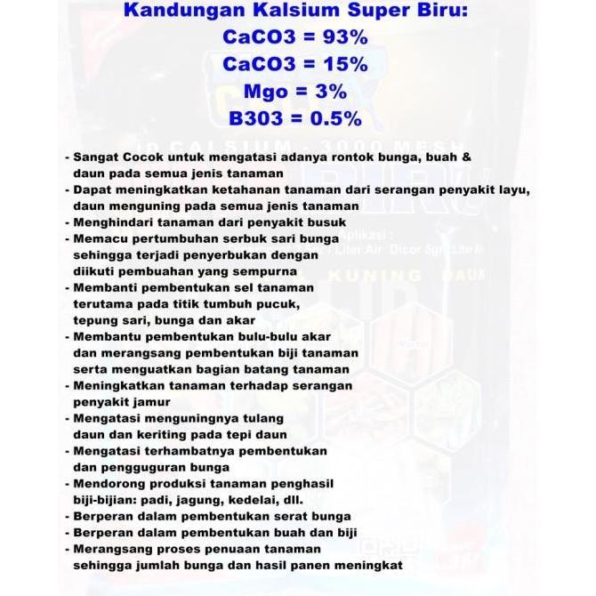 Place- Pupuk Kalsium Super Biru 99 Plus Magnesium Boron