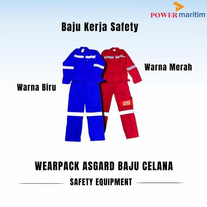 TERBARU - Baju Wearpack Asgard Scoth Light Baju Celana | Biru | Merah | Safety
