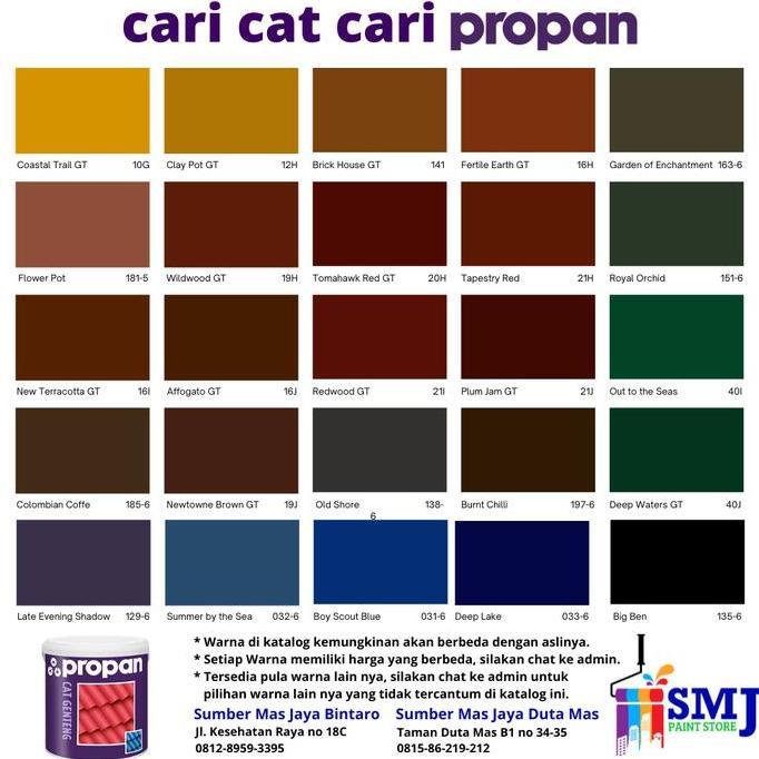 CAT GENTENG PROPAN TINTING 20 KG