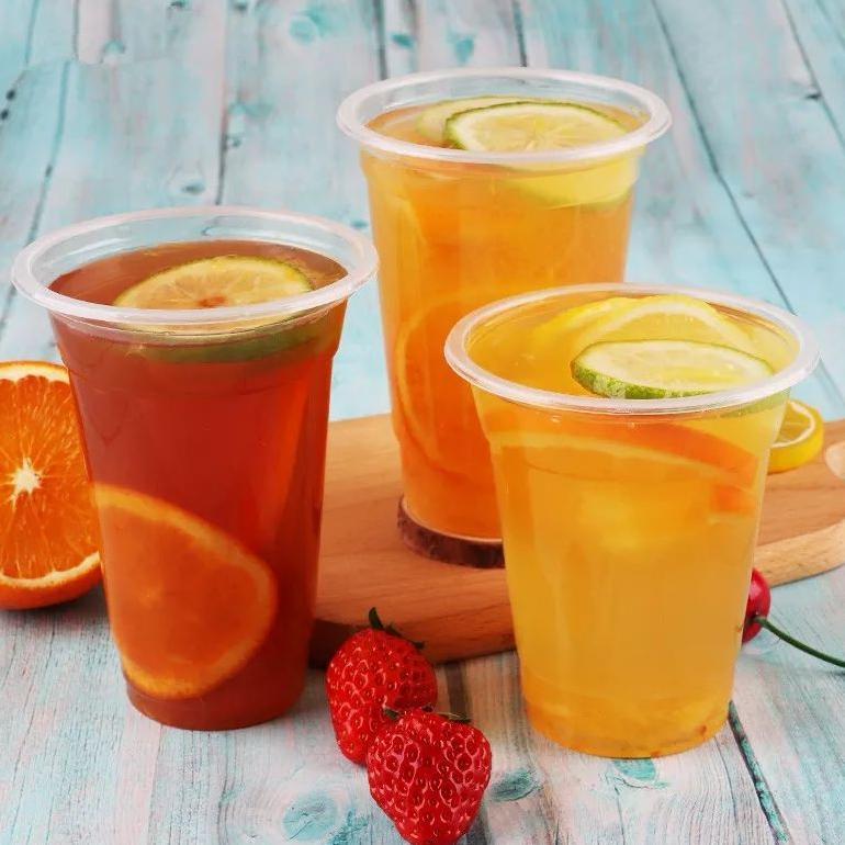 Cup Plastik 12Oz Cup Smoothies Gelas Pop Ice Es Podeng Milk Tea Diskon Spesial