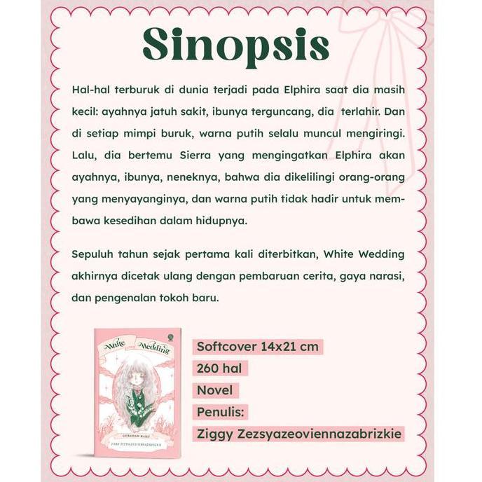 Buku White Wedding - Ziggy Zezsyazeoviennazabrizkie - Novel