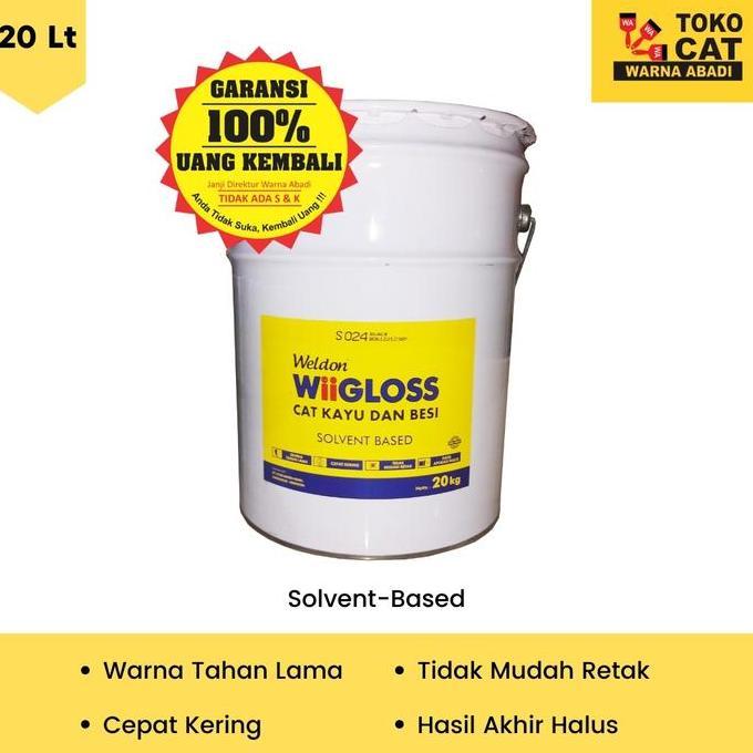 CAT KAYU BESI WELDON WIIGLOSS 20 LITER