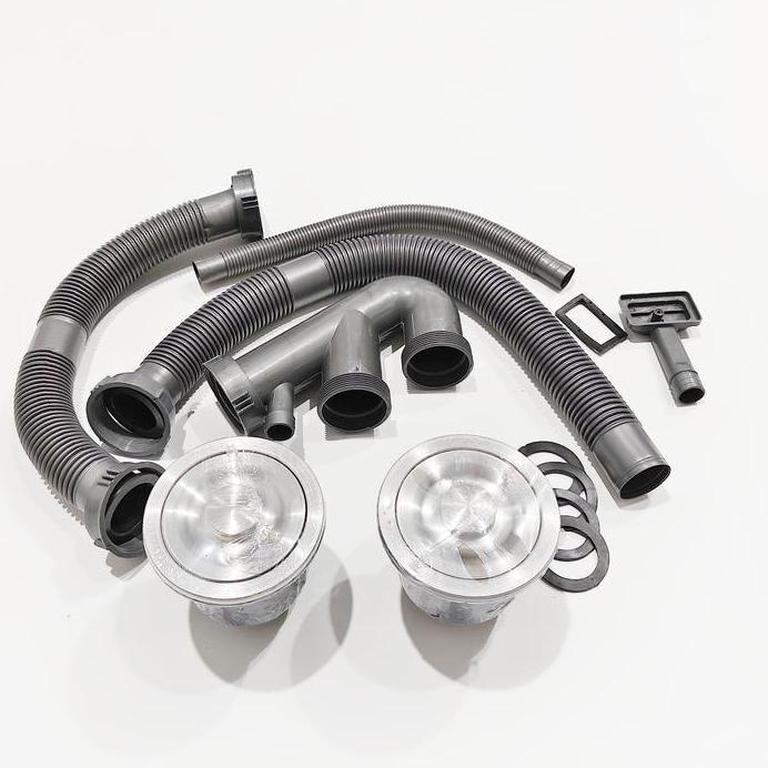 Kitchen Sink 2 Lubang Stainless / Bak Cuci Piring 2 Lubang Stainless / Wastafel Cuci Piring 2 Lubang