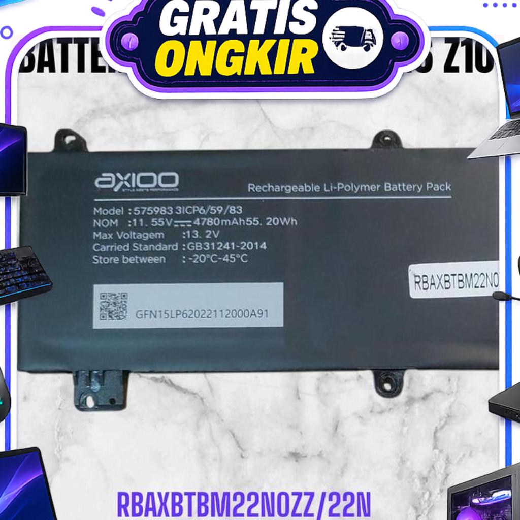 Battery Baterai Axioo Mybook Z6 Z10 Original Axioo (22N)