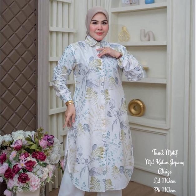 hot product tunik katun jepang motif / tunik katun jepang jumbo