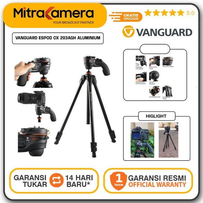 Vanguard Espod CX 203AGH Aluminum Tripod