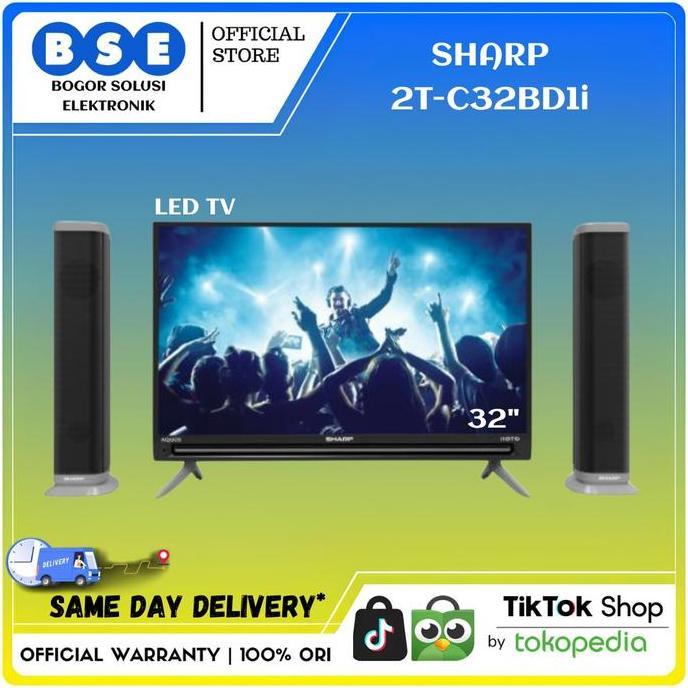 Sharp LED TV 32 Inch Speaker Tower 2T-C32BD1i-TG IIOTO 32 Inch Digital