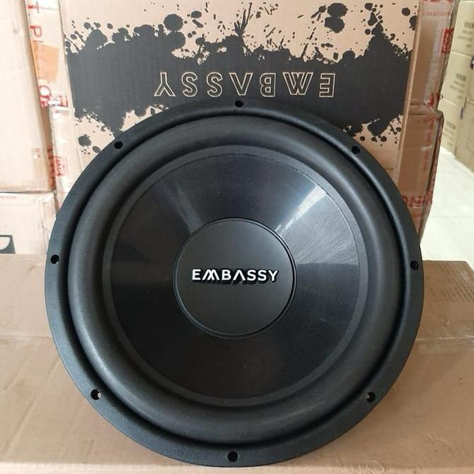 Promo Subwoofer 12 Inch Embassy Es 1276 Subwoofer Embassy 12 Inch Double Coil 450 Watts
