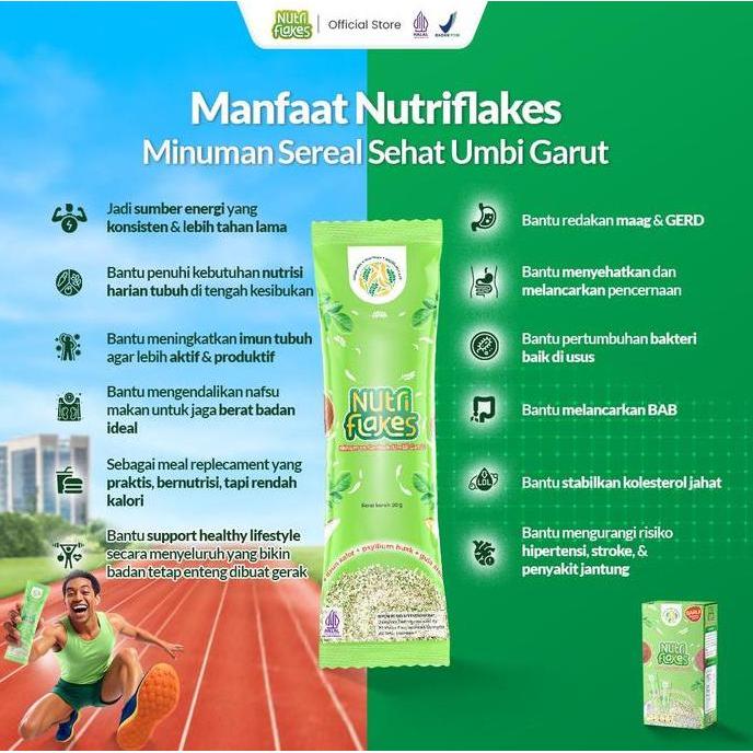 Colazione- Nutriflakes Kemasan Sachet 3 Box Isi 15 Sachet