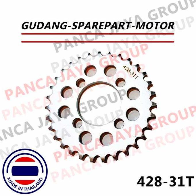 GEAR BELAKANG 428 31T 31-T KAWASAKI KSR110 KSR 110 PRO Z125 Z-125 PRO Z125PRO 110PRO ASLI