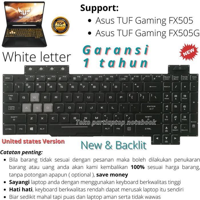 Keyboard Asus Tuf Gaming Fx505 Fx505G New Product