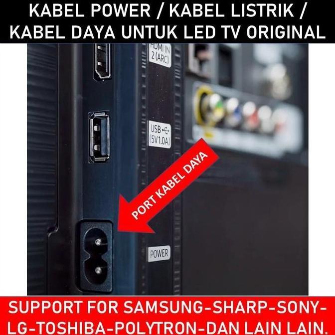 Collegare- Kabel Power Cord C7 Sni 3 Meter 3M 300Cm Bentuk Angka 8 Untuk Printer Radio Charger Proye