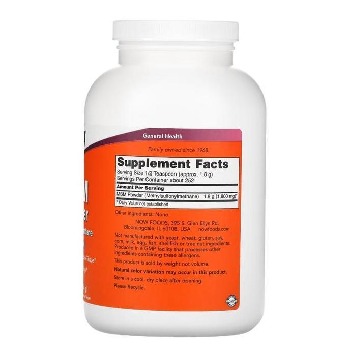 Now Msm Powder 454 Gram Ori Usa