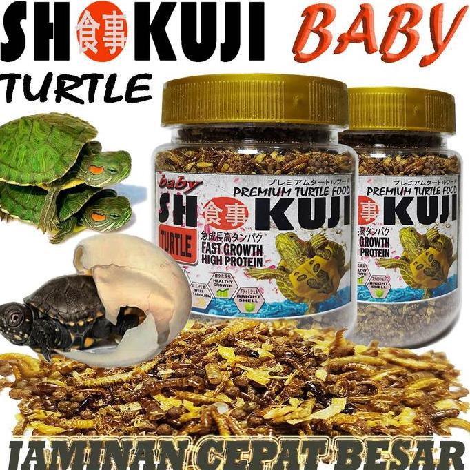 SHOKUJI TURTLE BABY FOOD PAKAN KURA AIR PELET RES BRAZIL ALIGATOR