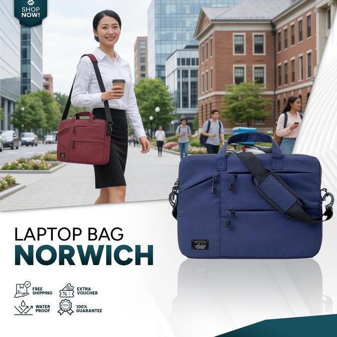 HEYLOOK - TAS LAPTOP WATERPROOF NORWICH TAS SELEMPANG COVER LEPTOP HEYLOOK