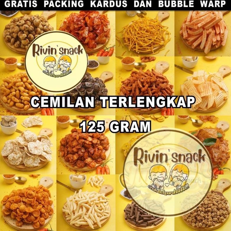 SNACK/CEMILAN SERBA ASIN KILOAN JAKARTA 125gr (TERLENGKAP DAN TERMURAH) ( BASRENG / CHUBA / KERIPIK 