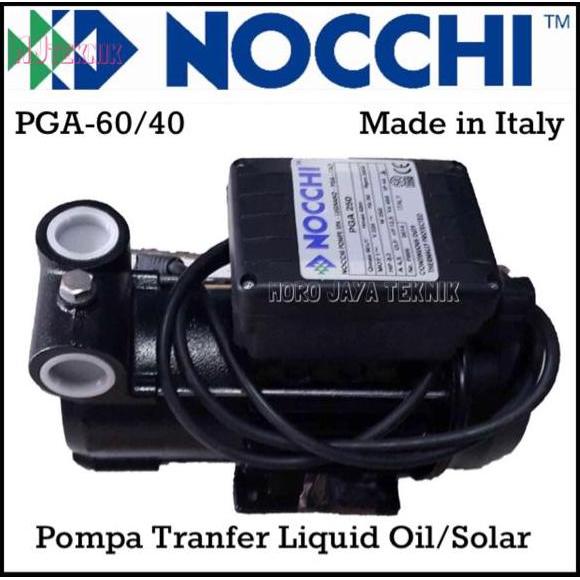Pompa Tranfer Liquid Oli Dan Solar Nocchi Pga-60/40 Made In Italy