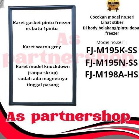 NEW karet magnet kulkas freezer es batu 1pintu model fj-m195,fj-m198 original 100%