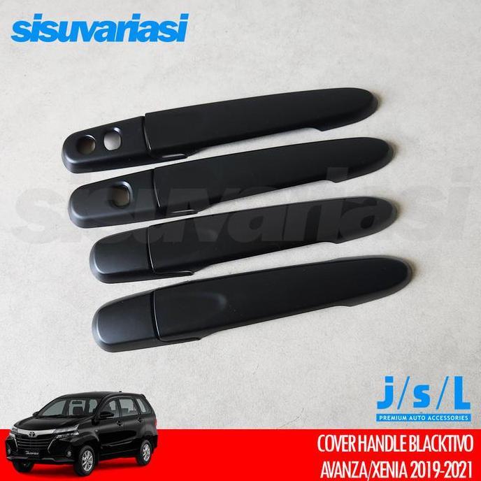 Cover Door Handle Pegangan Pintu Avanza Xenia 2019 2020 2021 Aksesoris Mobil Chrome & Hitam Doff