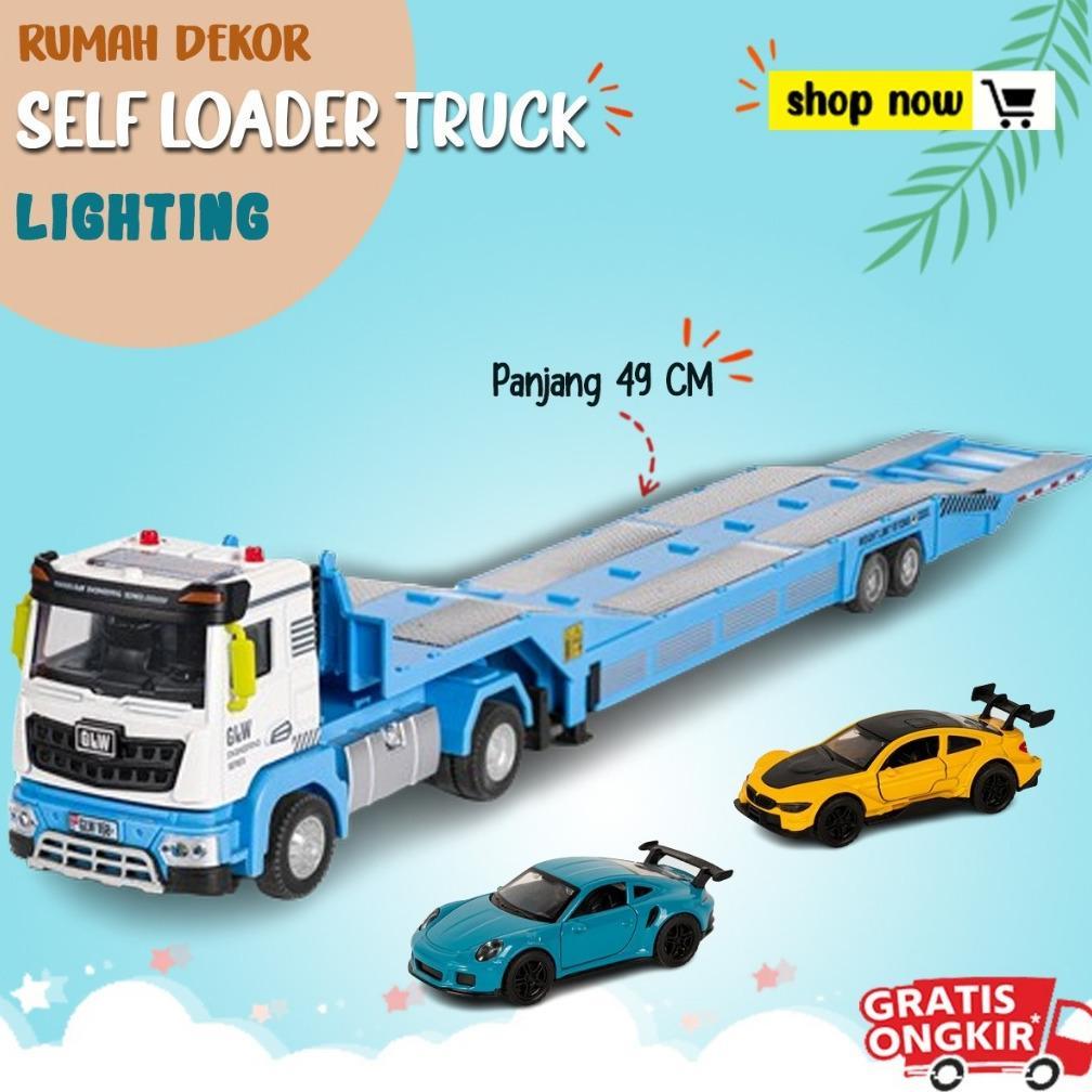 CUCI GUDANG Mainan Anak Self Loader Truck Mainan Mobil Excavator Loader KEKINIAN