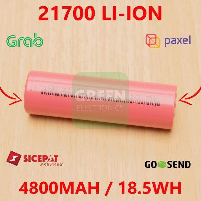 INR 21700 4800mAh 18.5Wh Li-Ion Lithium Ion Battery Cell Tesla Style