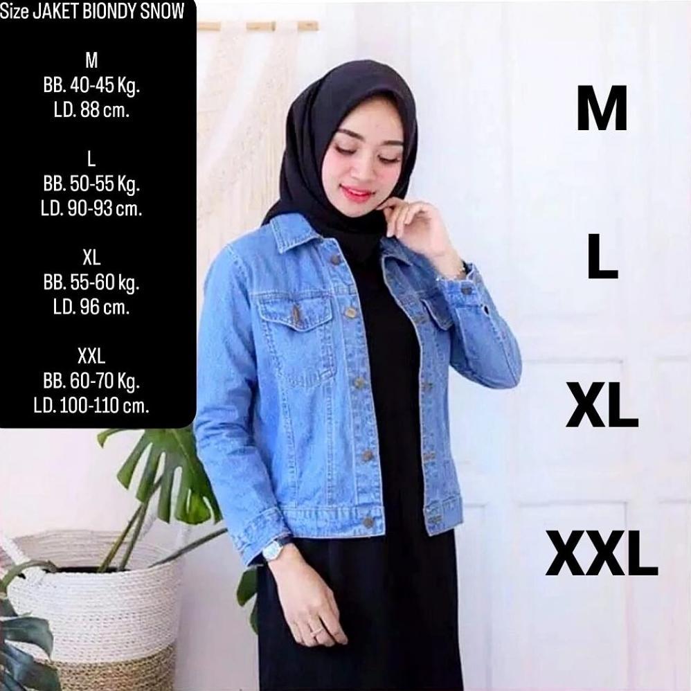 Hemat Jaket Biondy Wanita/Jaket Denim Wanita