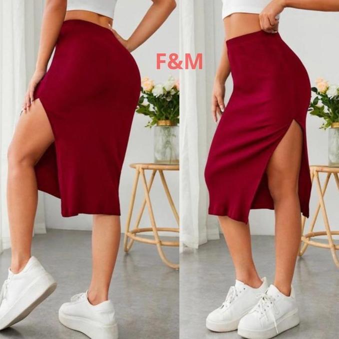 DR283 >> ROK KNITT KOREA (RK-303) BAHAN KNITT SPANDEK WANITA