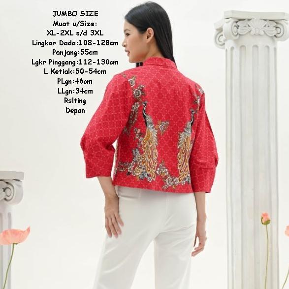 Terbaru Outer Blazer Jaket Batik Motif Etnik Etnic Kultur Vintage Jacket Wanita Remaja Premium Blate